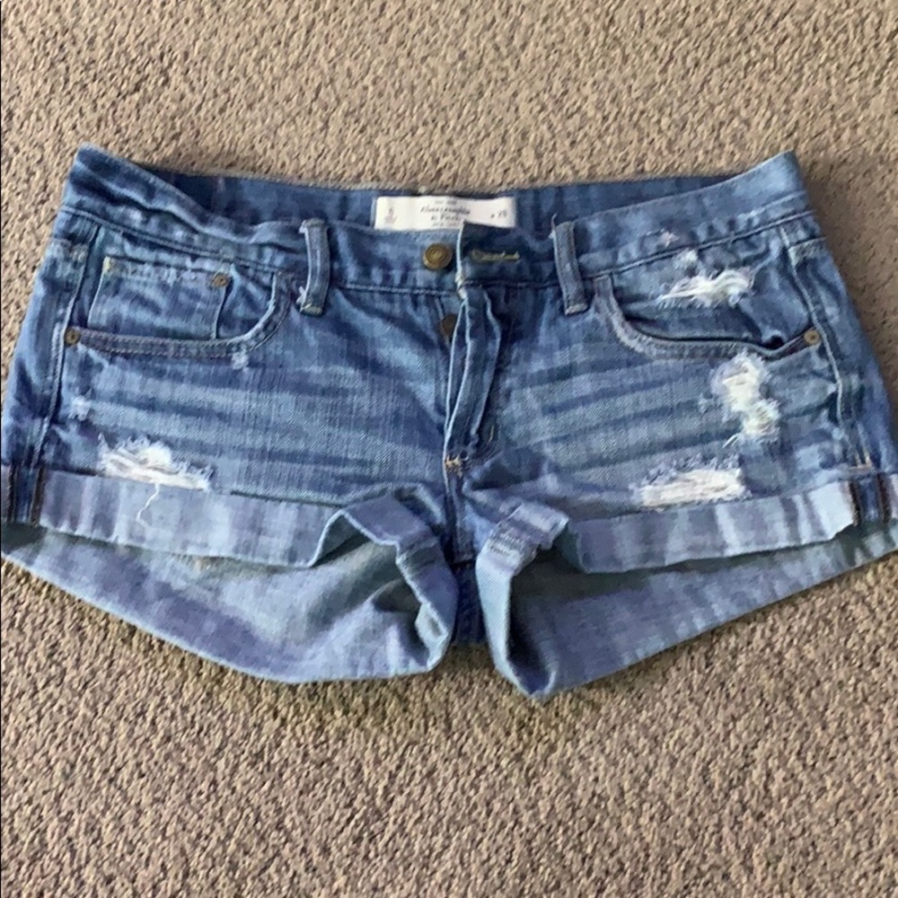 A&F distressed shorts